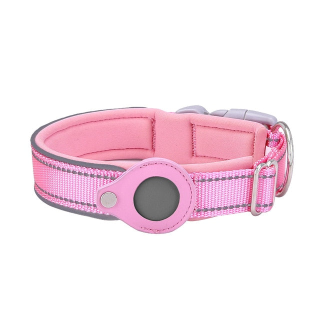 Gps-houder halsband in roze