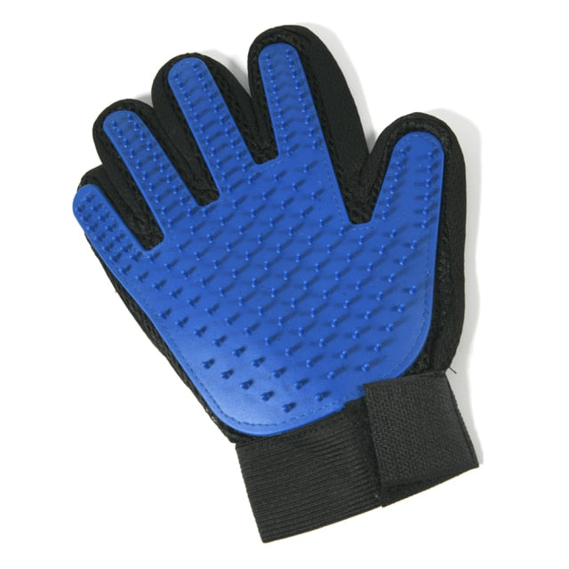 Ontharings- en massagehandschoen blauw