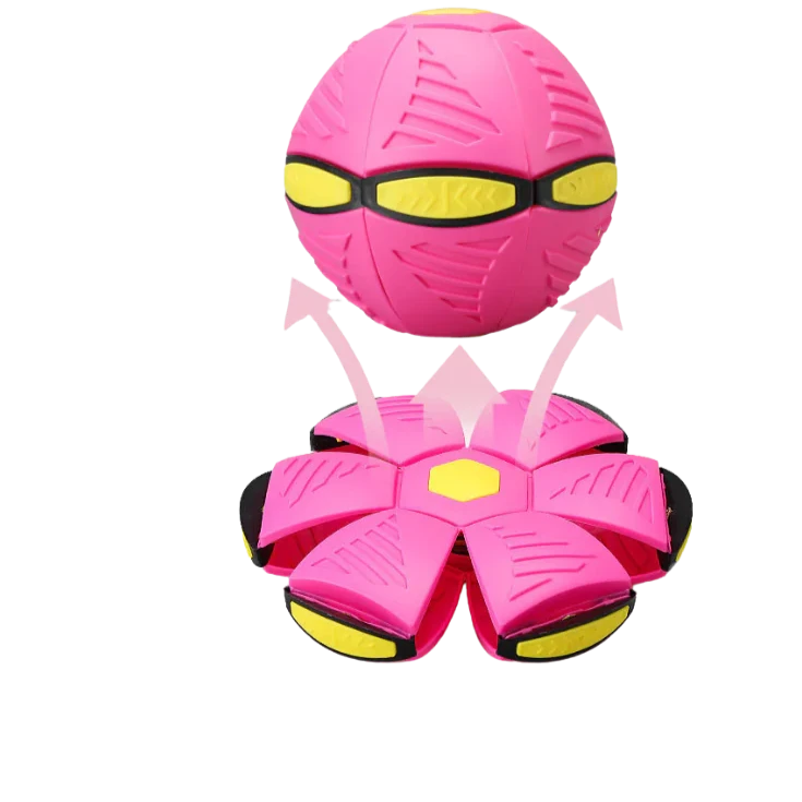 flippende bal in roze