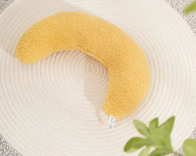 U-vormig kussen geel