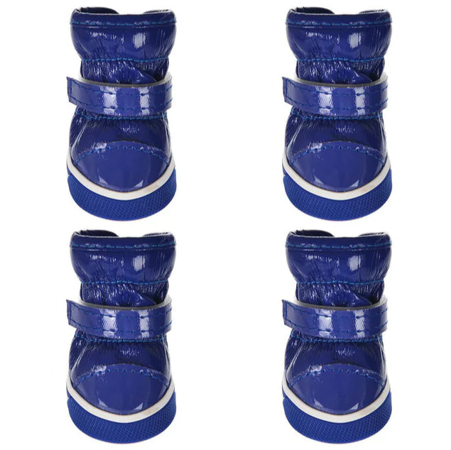 Flitsende hondenschoenen in blauw