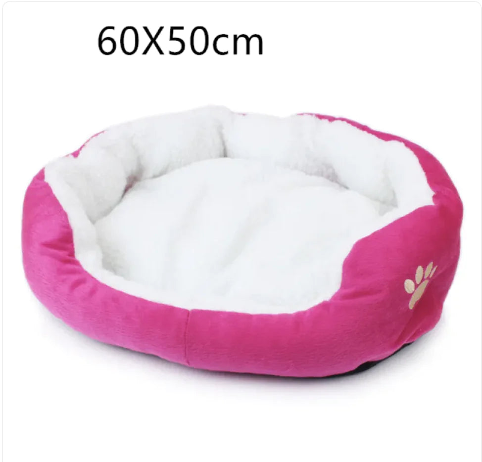 Zachte fleece mand in roze