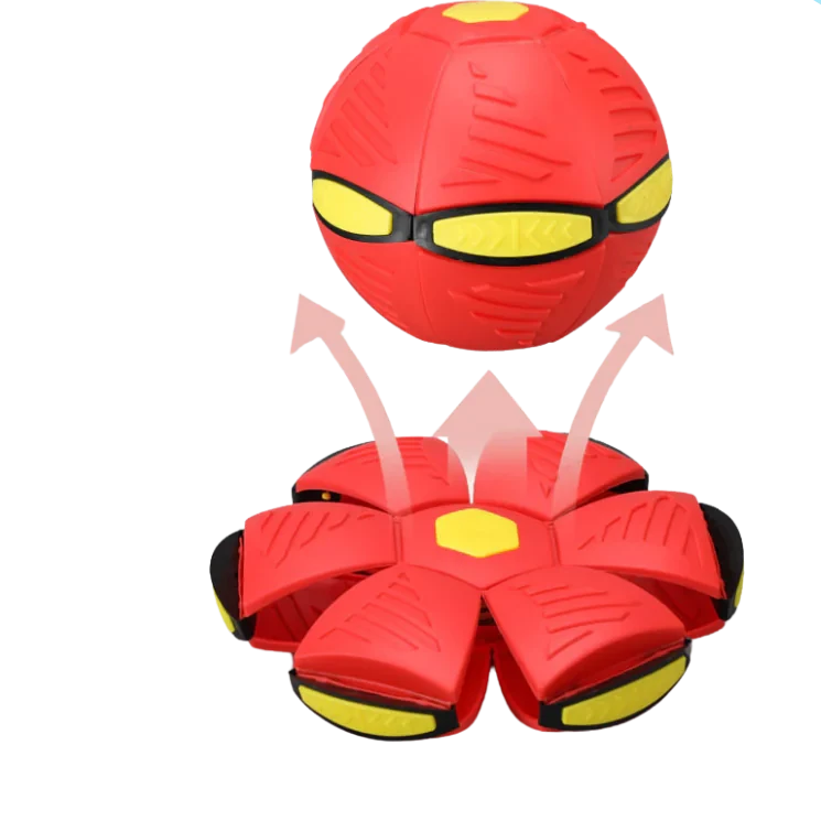 flippende bal in rood