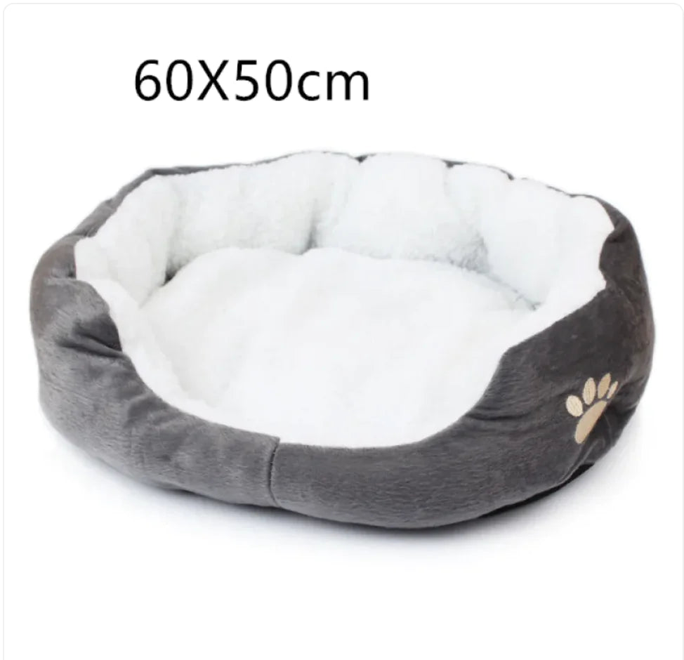 Zachte fleece mand in grijs