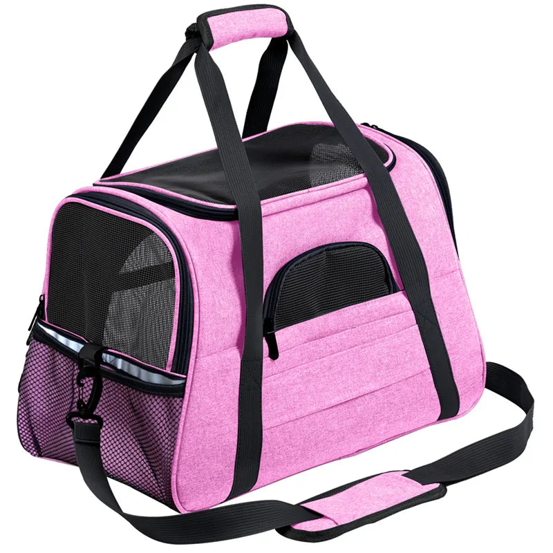 Dierendraagtas roze