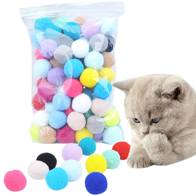 Kattenspeelballen met kat