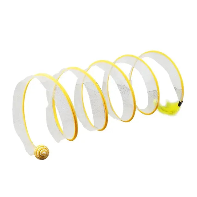 Opvouwbare spiraalvormige kattentunnel