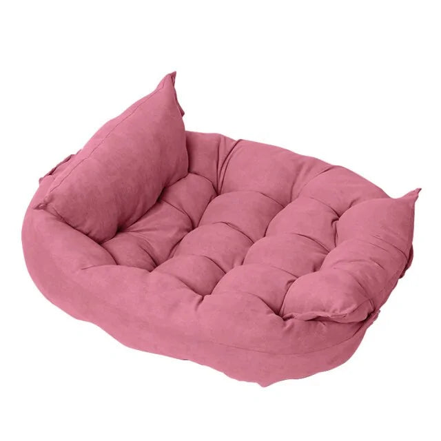 Super zacht huisdierenbed in roze