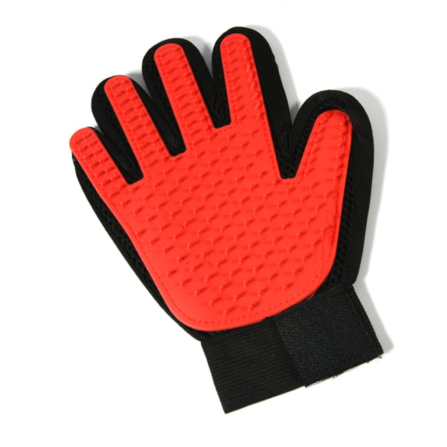 Ontharings- en massagehandschoen rood
