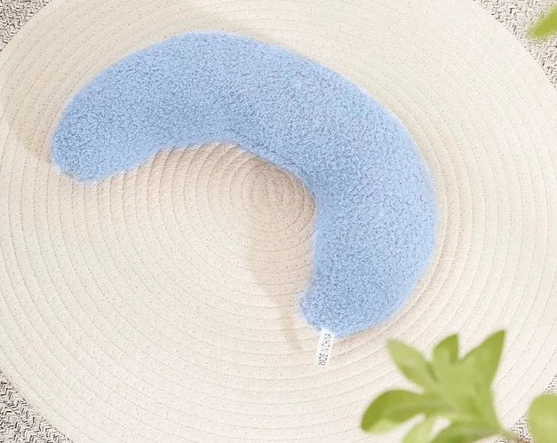 U-vormig kussen hemelsblauw