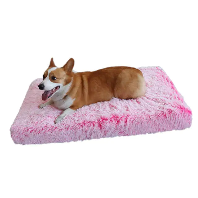 Cozy hondenmatras met hond roze