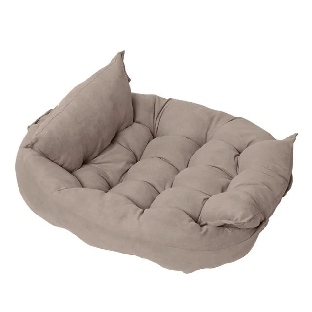 Super zacht huisdierenbed in beige