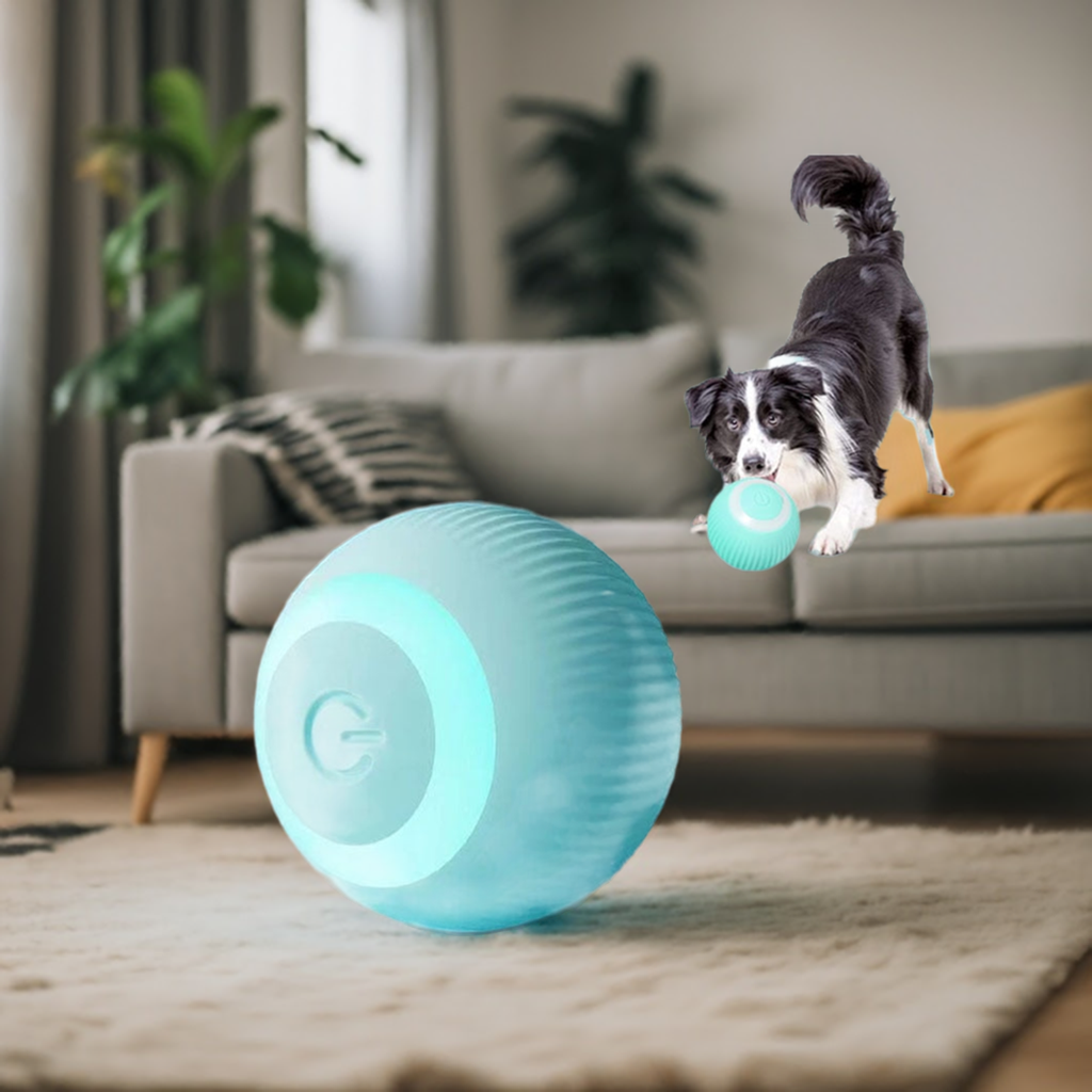 Zelf bewegende bal voor kat of hond