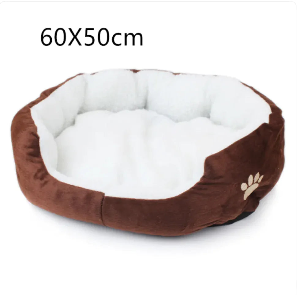 Zachte fleece mand in koffie