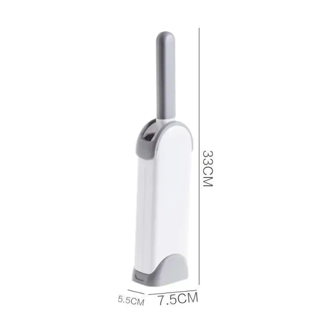 Pluizenborstel in grijs groot