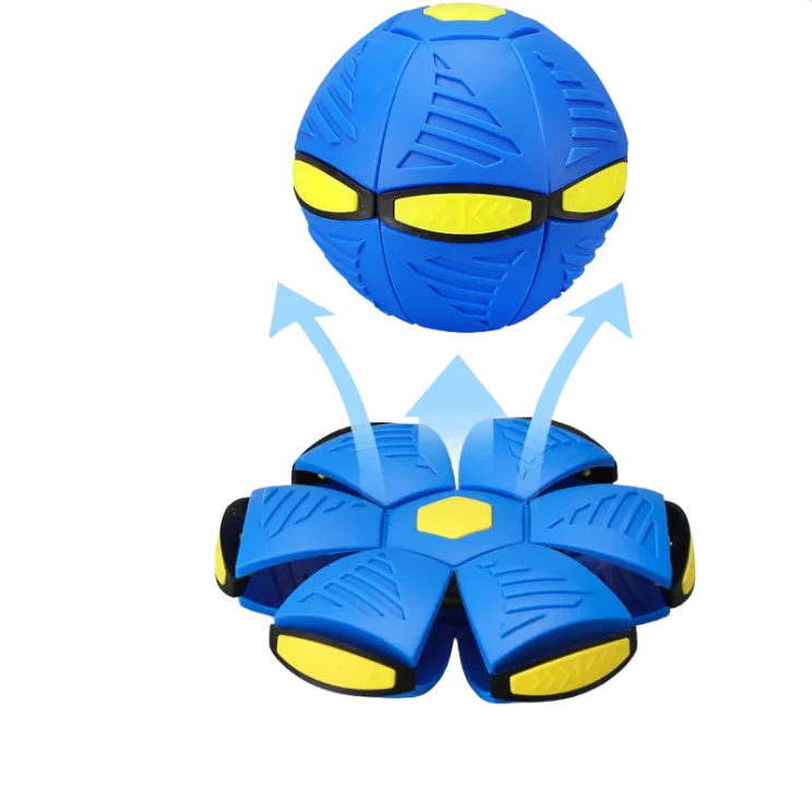 flippende bal in blauw