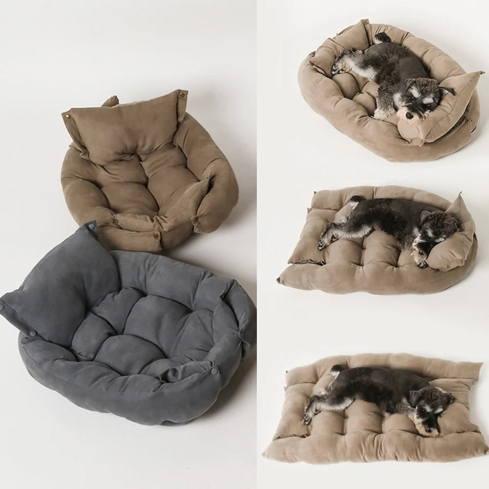 Super zacht huisdierenbed met 3 mogelijkheden