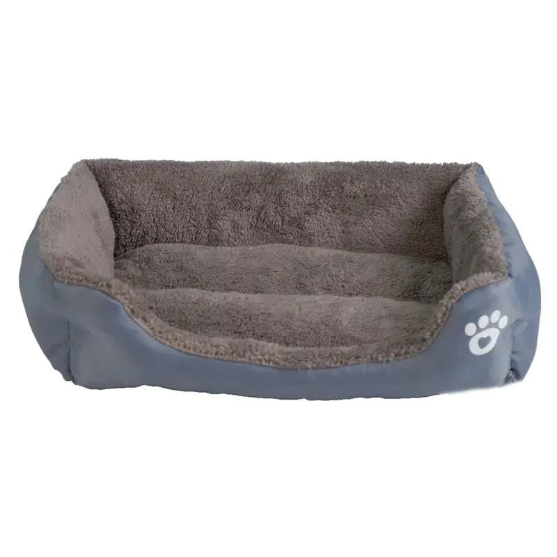 Gekleurd hondenbed in grijs