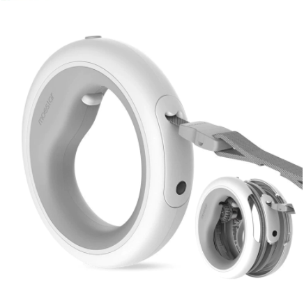 Hyper moderne hondenriem in grijs