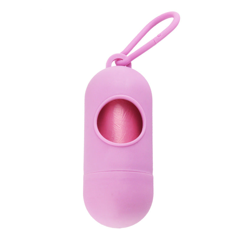 Afvalzakjeshouder roze
