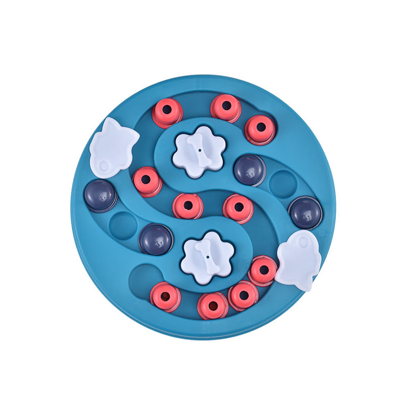 Voederbak puzzel blauw