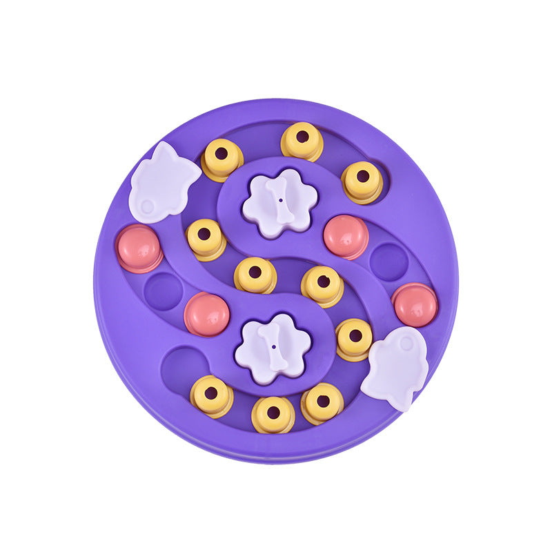 Voederbak puzzel paars