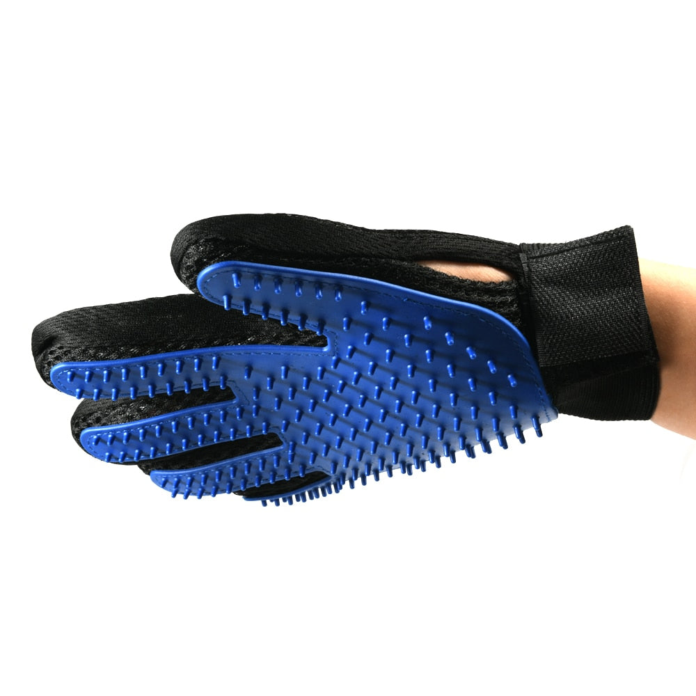 Ontharings- en massagehandschoen blauw