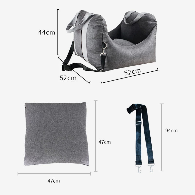 Reismand voor hond of kat met maten