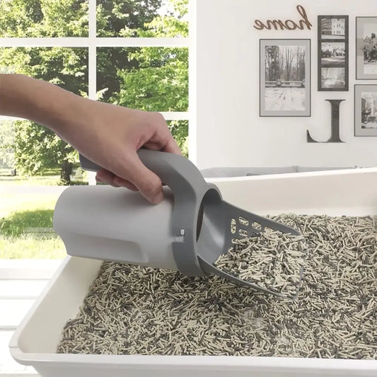 Kattenbakschep bij kattenbak