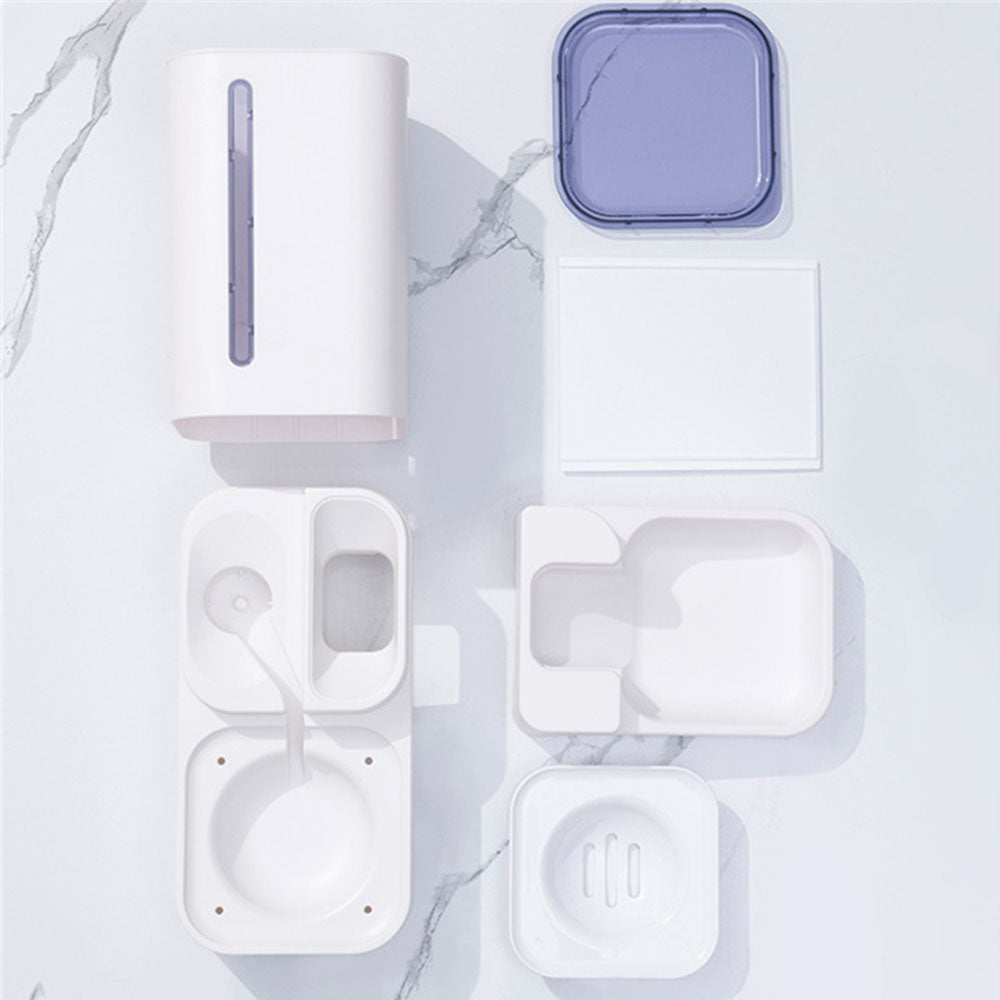 Automatische voerbak in losse onderdelen