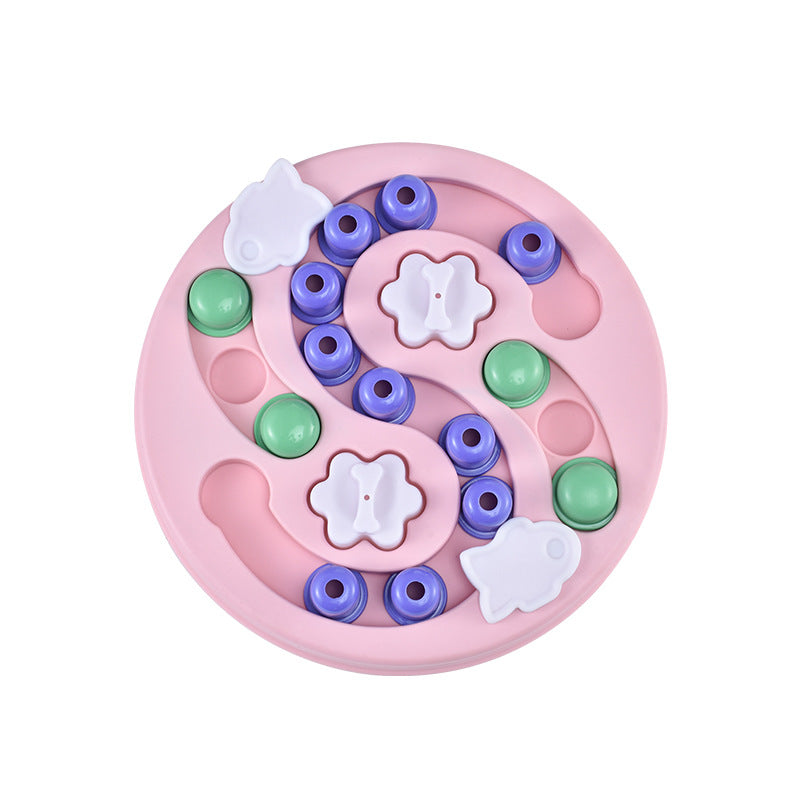 Voederbak puzzel roze