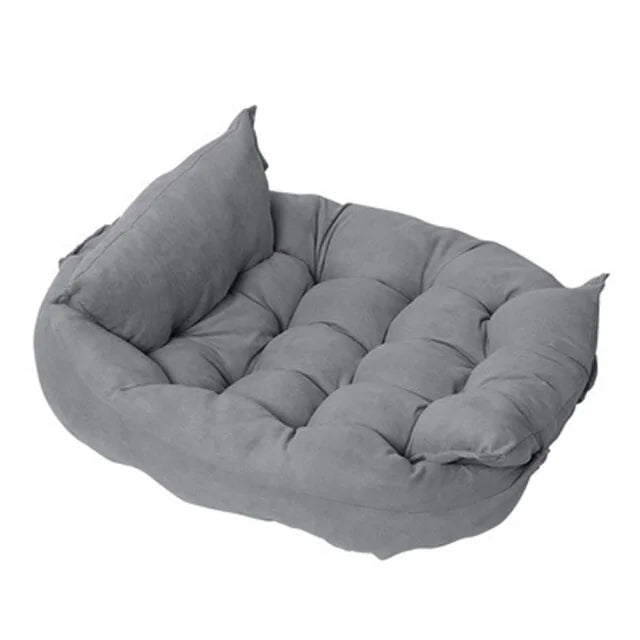 Super zacht huisdierenbed in grijs