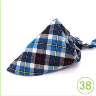 Hondensjaaltje blauw wit geel rood