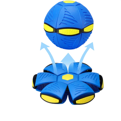 flippende bal in blauw