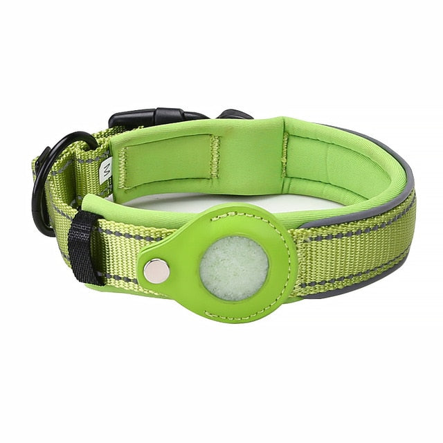 Gps-houder halsband in groen