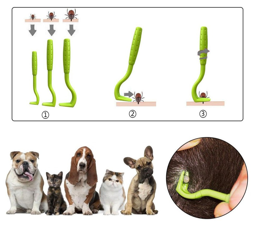 Tekentang in 3 maten met handleiding en honden en katten